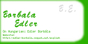 borbala edler business card